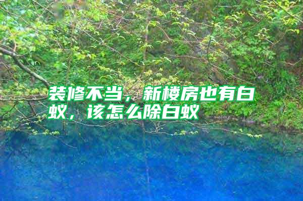 裝修不當(dāng)，新樓房也有白蟻，該怎么除白蟻