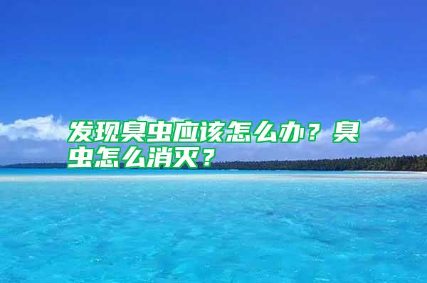 發現臭蟲應該怎么辦？臭蟲怎么消滅？