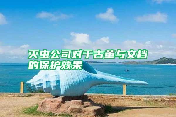 滅蟲公司對于古董與文檔的保護(hù)效果