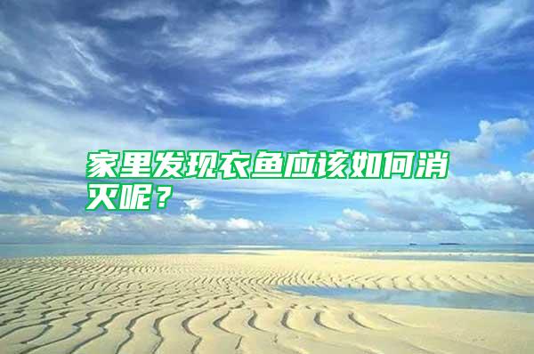 家里發(fā)現(xiàn)衣魚應(yīng)該如何消滅呢？