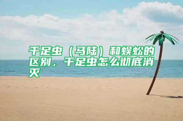 千足蟲（馬陸）和蜈蚣的區別，千足蟲怎么徹底消滅
