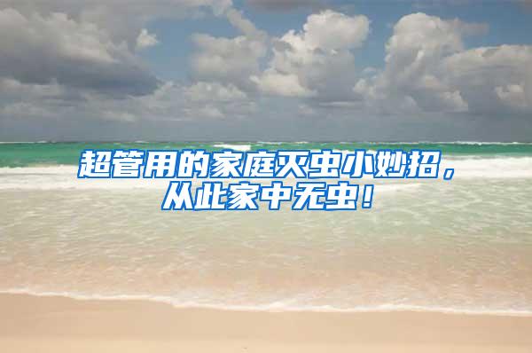超管用的家庭滅蟲(chóng)小妙招，從此家中無(wú)蟲(chóng)！