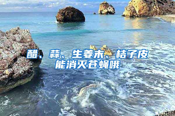 醋、蒜、生姜末、桔子皮能消滅蒼蠅哦