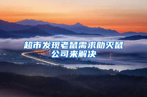 超市發(fā)現(xiàn)老鼠需求助滅鼠公司來解決