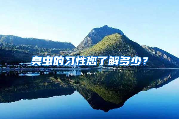 臭蟲的習性您了解多少？